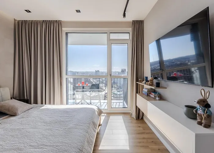 Apartmán сучасна з панорамним видом у львові *